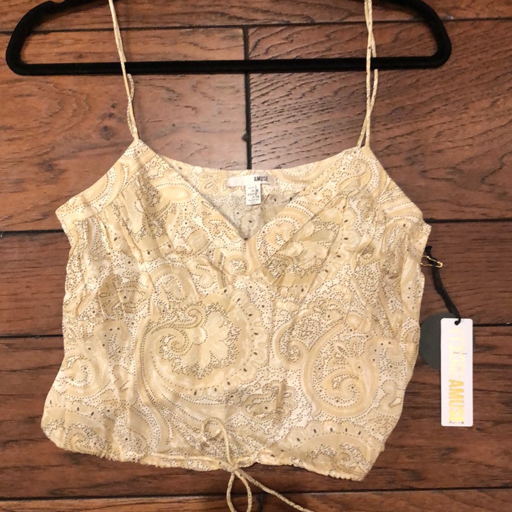 Amuse society crop top NWT